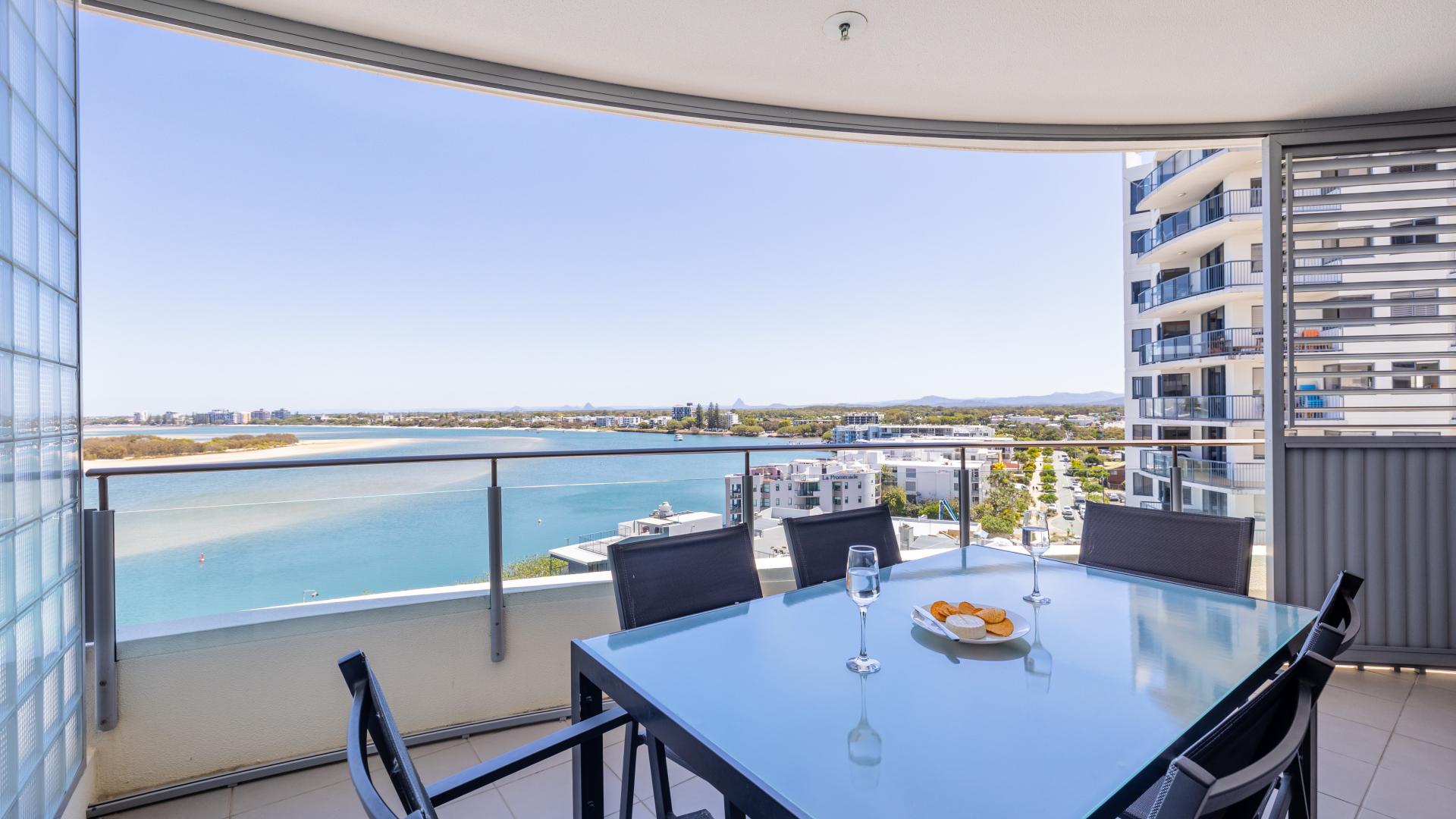 Balcony with ocean view